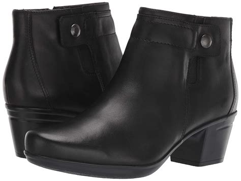 clarks black ankle boots